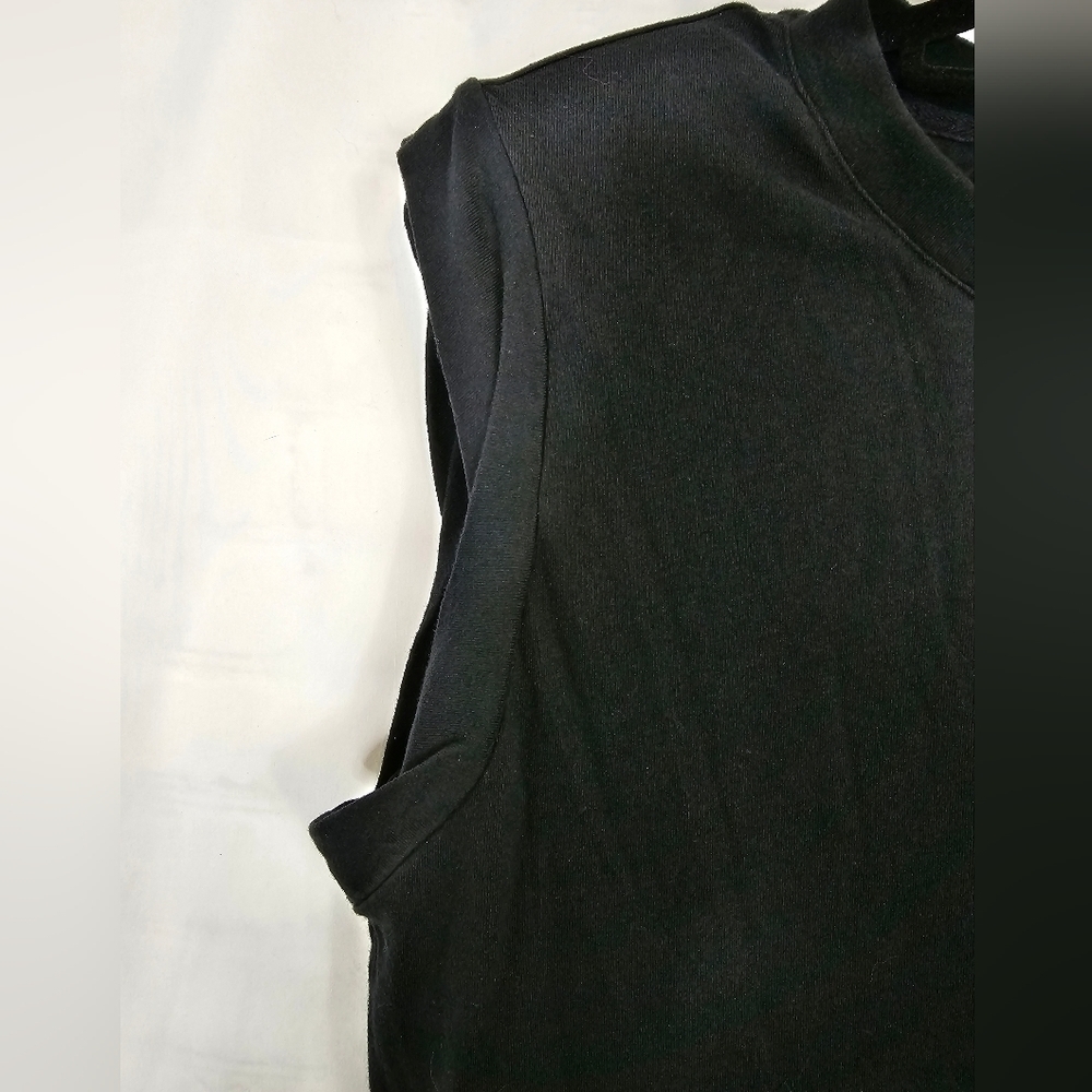 THE Range jersey padded black muscle mini dress crewneck in size Small NWT - Picture 6 of 7